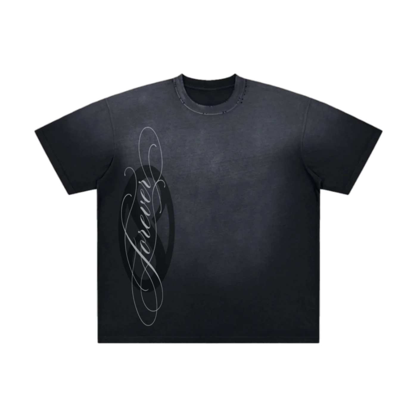 FADED FOREVER TEE (WASHED BLACK), front